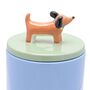 Blue Ceramic Dog Treat Jar, thumbnail 4 of 4