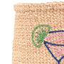 Cocktail Embroidered Woven Storage Basket, thumbnail 3 of 5