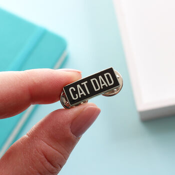 Cat Mum Or Cat Dad Enamel Pin Badge, 4 of 5