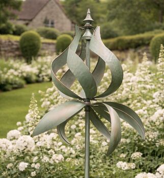 Garden Wind Spinner Made From Metal, 2 of 2