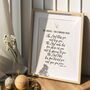 Personalised Wedding Blessing Print – Numbers Six:24–26, thumbnail 2 of 5
