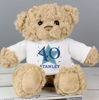 Personalised Big Age Teddy Bear, 5 of 6