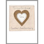 Personalised 3rd Leather Wedding Anniversary Card, thumbnail 3 of 10