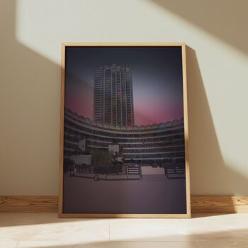 Barbican At Sunset London Art Print A4, 2 of 3