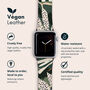 Tropical Abstract Vegan Leather Apple Watch Band, thumbnail 2 of 6