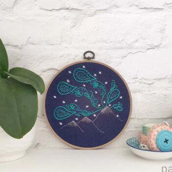 Northern Lights Embroidery Kit, 2 of 6