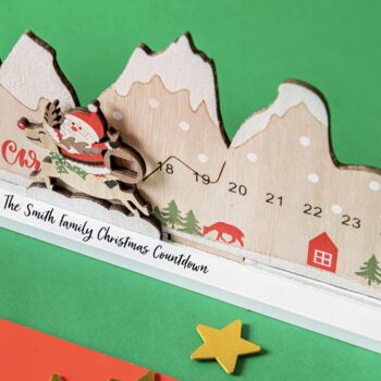 Personalised Santa Countdown Advent, 3 of 6