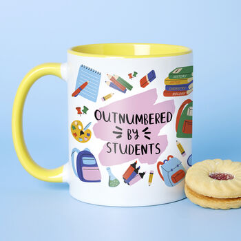 Outnumbered By Students Wrap Mug, 3 of 8