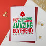 Amazing Boyfriend Or Girlfriend Christmas Card, thumbnail 1 of 2