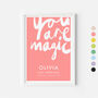 Personalised Name Print With Handwritten You Are Magic, thumbnail 1 of 10