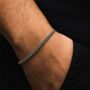 Flat Cuban Steel Bracelet Chain, thumbnail 7 of 7