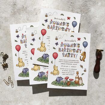 Winnie The Pooh Personalised Party Invitations, 6 of 7