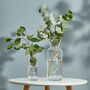 Personalised Birth Flower Stems Glass Vase, thumbnail 3 of 7