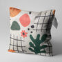Abstract Cushion Cover With Plants And Flowers, thumbnail 3 of 7