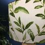 Oasis Spruce Green Botanical Drum Lampshade, thumbnail 4 of 10