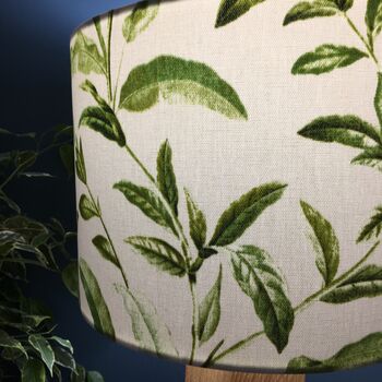 Oasis Spruce Green Botanical Drum Lampshade, 4 of 10