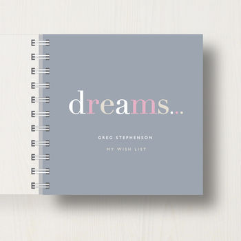 Personalised 'Dreams' Bucket List Small Notebook, 7 of 10
