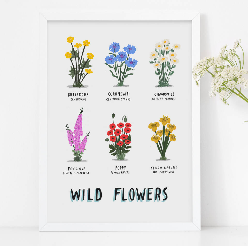 Personalised Wild Flowers Print, 1 of 4