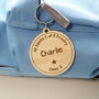 Personalised Wooden School Bag Tag, thumbnail 1 of 7
