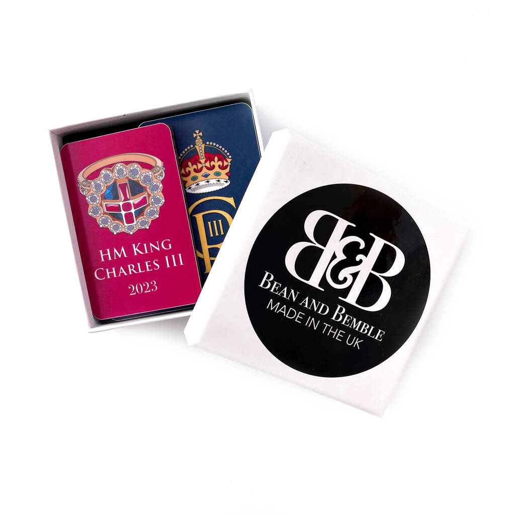 King Charles Coronation Souvenir Fridge By Bean and Bemble