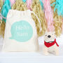 French Bulldog Rattle And Personalised Gift Bag, thumbnail 2 of 3