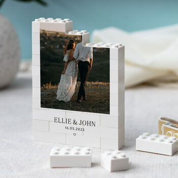 Personalised Wedding Gift Keepsake Style Block, 5 of 9