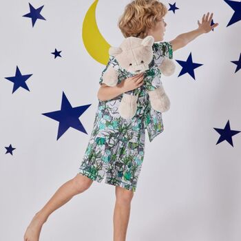 The Jungle Pyjama Set With Matching Teddy Bear, 3 of 3