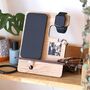 Personalised Photo Wooden Phone Accessory Stand, thumbnail 6 of 9