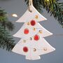 Christmas Hanging Tree Decoration Scented Ceramic, thumbnail 2 of 6