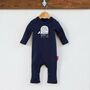 Happy First Fathers Day Baby Whale Romper, thumbnail 8 of 12