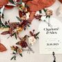 Autumal Bridal Floral Hair Pins, thumbnail 2 of 7