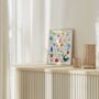 A To Z Animals Kids Room Print, thumbnail 1 of 5
