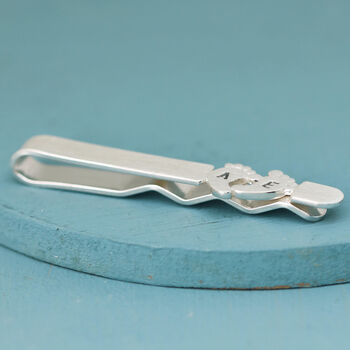 Personalised New Dad Tie Clip Sterling Silver, 6 of 7
