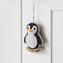 Beaded Penguin Christmas Decoration, thumbnail 1 of 8