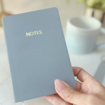 Christmas Gift For Her – Luxury Blue Set With Notebook, Purse, Keyring And Festive Socks, 3 of 10