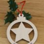 Wooden Christmas Bauble Decorations Can Be Personalised, thumbnail 2 of 7
