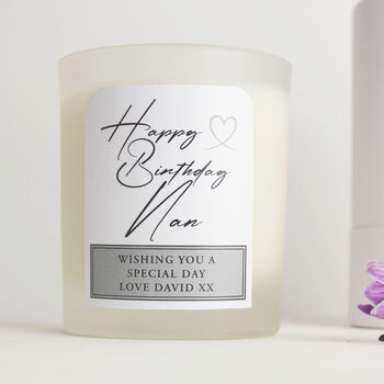 Personalised Happy Birthday Scented Candle, 4 of 12