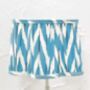 Scalloped Cotton Ikat Lampshade, thumbnail 2 of 5