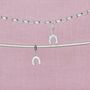 Sterling Silver Lucky Horseshoe Charm, thumbnail 1 of 7