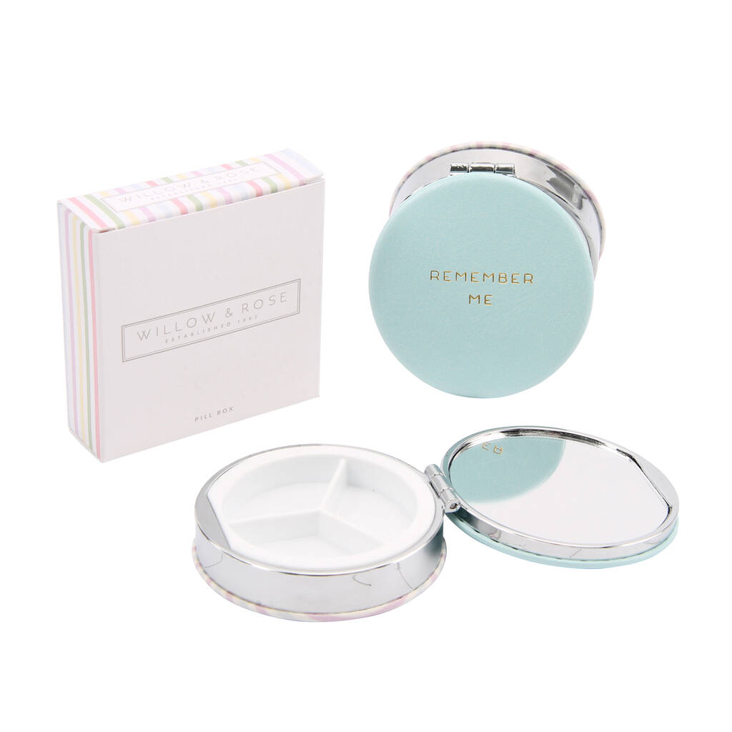 Pale Blue 'Remember Me' Pill Box With Gift Box By CGB Giftware ...