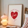 Night Night Love You Bedroom Print, thumbnail 3 of 3