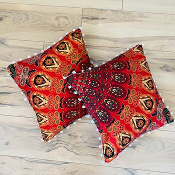Pair Of Colourful, Mandala Cushion Covers, 4 of 7