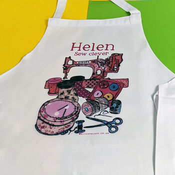 Personalised Sewing Apron, 4 of 9