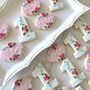1st Birthday Floral Iced Biscuits / 12 Iced Biscuits, thumbnail 1 of 4