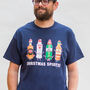 'Christmas Spirits' Men's Christmas T Shirt, thumbnail 1 of 5