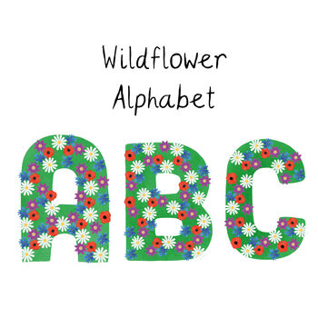 Wildflower Alphabet Scented Soy Candle, 2 of 2