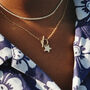 18ct Gold Plated Star Charm T Bar Necklace, thumbnail 1 of 7