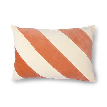 Peaches And Cream Stripe Cushion, 2 of 5