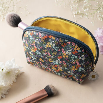 Blue Ditsy Floral Beauty Bag | Floral Print, 2 of 5