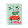 Merry Christmas Christmas Car Card, thumbnail 1 of 2